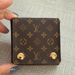 Louis Vuitton Dark Brown Monogram jewelry pouch.